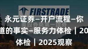 永元证券—开户流程—你需要知道的事实—服务力体检｜2025观察
